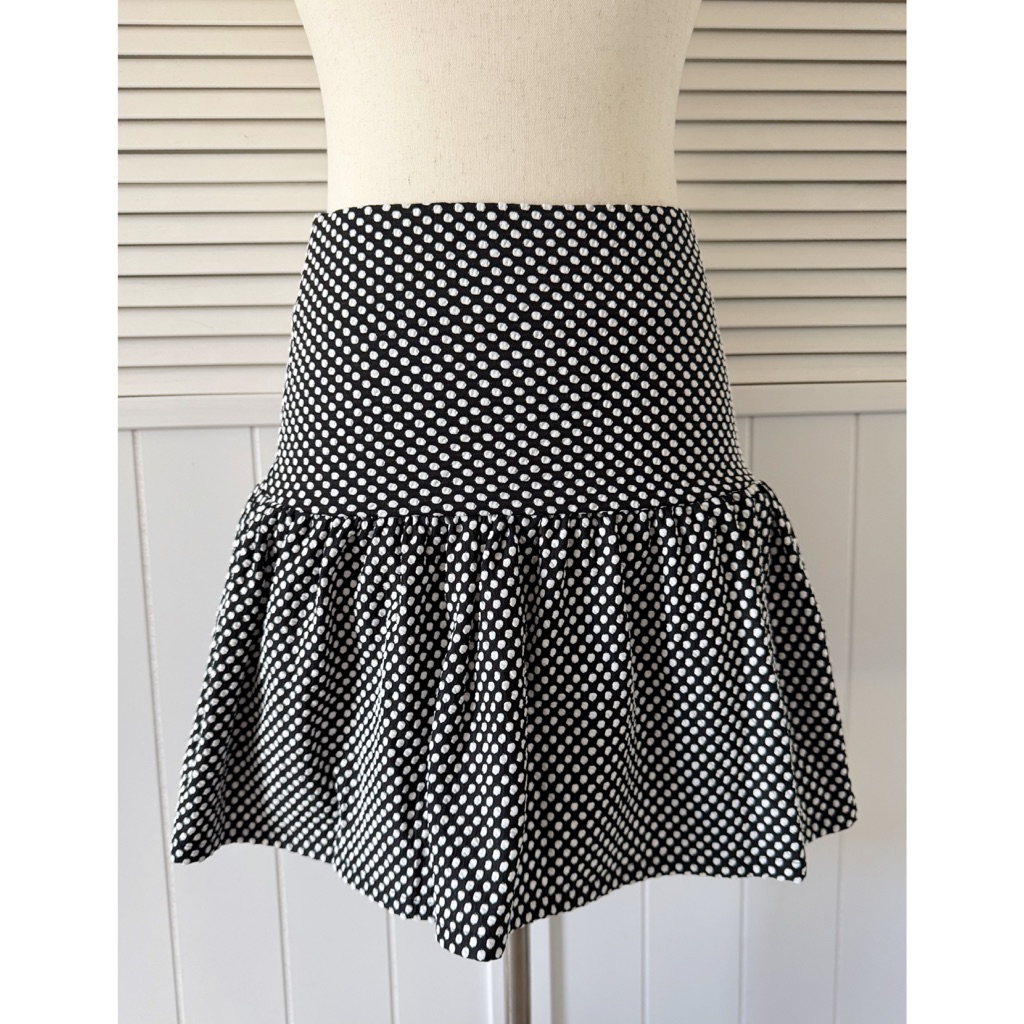 Collective Concepts Polkadotted High Waisted Skirt (Nwt)